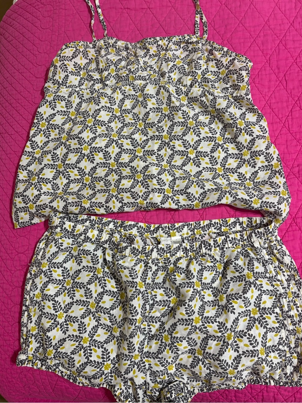 Anthropology Eloise 100% silk pajama set